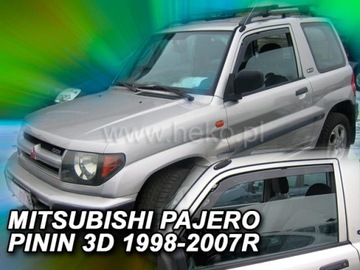 Owiewki szyb MITSUBISHI PAJERO PININ wersja 3drzwi