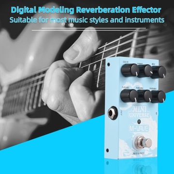 M-VAVE Педаль гитарных эффектов Цифровая педаль реверберации