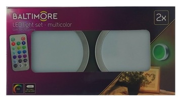 LAMPY BEZPRZEWODOWE WIELOKOLOROWE LED Z PILOTEM