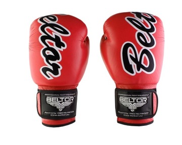BELTOR VICTOUS RĘKAWICE BOKSERSKIE TRENINGOWE CZERWONE 10 OZ