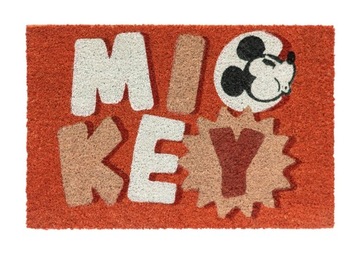 Wycieraczka pod drzwi do butów Disney Mickey wewnętrzna kokosowa 60x40 cm