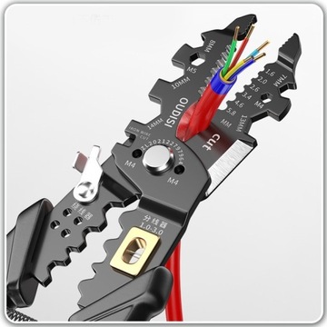 Многофункциональные клещи для электриков ОБЖИМНЫЕ ЩИПЦЫ ДЛЯ НЕИЗОЛИРОВАННЫХ РАЗЪЕМОВ.