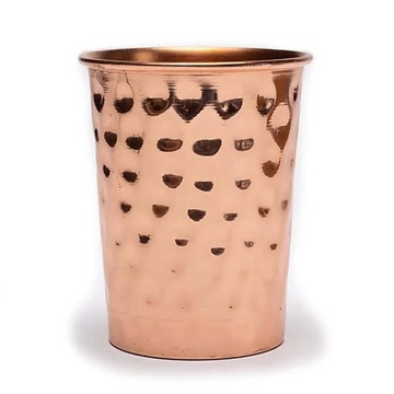 Miedziany kubek na wodę 250ml - Hammered