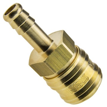 SZYBKOZŁĄCZKA PNEUMATYCZNA Z NYPLEM NA WĄŻ TYP 26 9MM - RECTUS / RQS