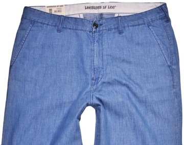 LEE spodnie CHINO blue REGULAR pants _ W32 L32