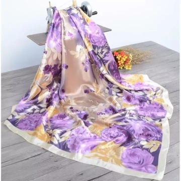 Silk Scarf Women Print Hair Neck Square Scarves