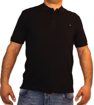 Tommy Hilfiger czarna koszulka polo TT poloshirt 3XL