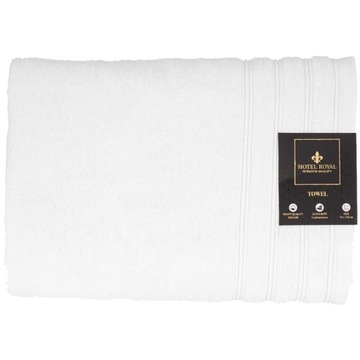 BIAŁY DUŻY RĘCZNIK KĄPIELOWY 70x140 PREMIUM ŁAZIENKOWY HOTEL ROYAL GRUBY