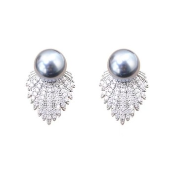 Fantasy Swan Cyrkon Kolczyki eleganckie ale spersonalizowane Codzienne rand