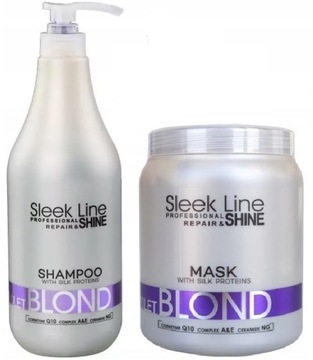 STAPiZ Maska + Szampon Sleek Line VIOLET 1000ml
