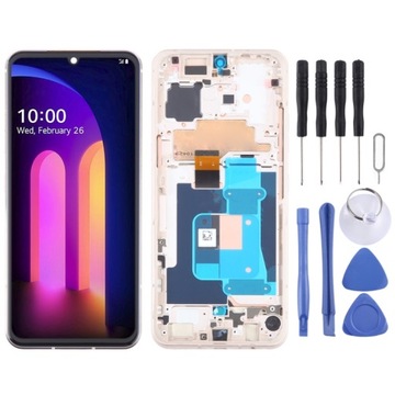 Do oryginalnego ekranu LCD z ramką w wersji LG V60 ThinQ KR