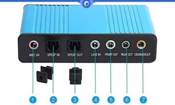 USB MUSIC EXTERNAL SOUND CARD для LAPTOP COMPUTER 7.1