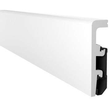 Biała listwa VEGA P0810 8cm, listwy do malowania