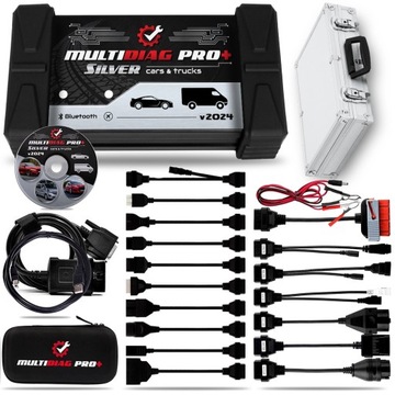 PROFESIONALNY TESTER DIAGNOSTYCZNY UNIWERSALNY OBD 2 MULTIDIAG PRO+ SILVER