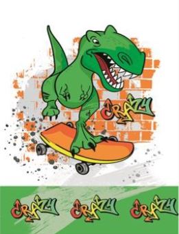 OBRUS PAPIEROWYDINOZAUR NA DESCE 180x120 cm XL