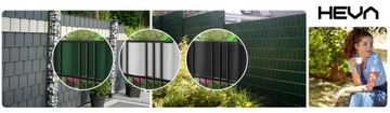 Taśma ogrodzeniowa 19cm x35m antracyt osłona na ogrodzenie płot UV klipsy