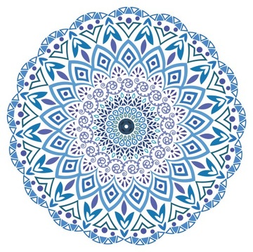 NAKLEJKA FOLIOWA NA OKNO LUSTRO MANDALA SERWETA