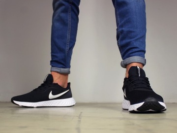 buty męskie Nike do biegania CZARNE sportowe na trening WYGODNE sneakersy