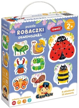 CZUCZU PUZZLE ROBACZKI CZWORACZKI 2+