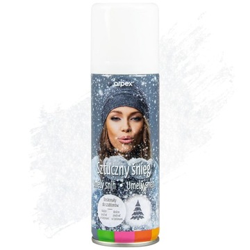 SZTUCZNY ŚNIEG 125 ml SPRAY DO DEKORACJI OKIEN, WITRYN, LUSTER, CHOINKI