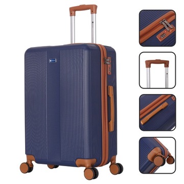 БОЛЬШОЙ ДОРОЖНЫЙ ЧЕМОДАН XXL ОБЪЕМОМ 91 Л, ПРОЧНАЯ ЖЕСТКАЯ СУМКА НА КОЛЕСАХ