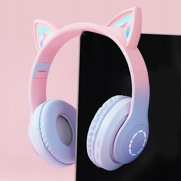 Полноразмерные наушники со светодиодной подсветкой Регулируемый оголовье