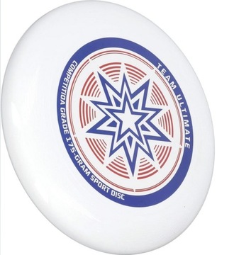 FRISBEE LATAJĄCY DYSK 27,5 CM TEAM ULTIMATE MIEJSKIE SPORTY BIAŁY 175G