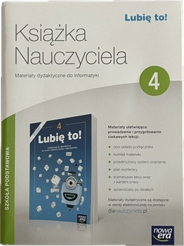 LUBIĘ TO ! klasa 4 KSIĄŻKA NAUCZYCIELA SPRAWDZIANY testy informatyka
