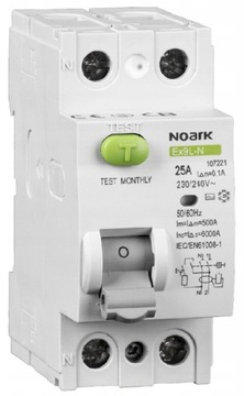 Wyłącznik różnicowo-prądowy 25A 2P A 30mA Noark