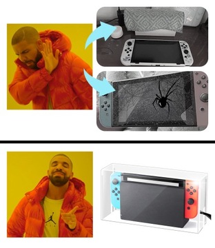 Krystaliczne ETUI osłona do NINTENDO SWITCH DOCKA