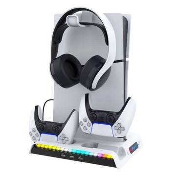 Подставка iPega Cooling Station RGB для Sony PS5 Slim