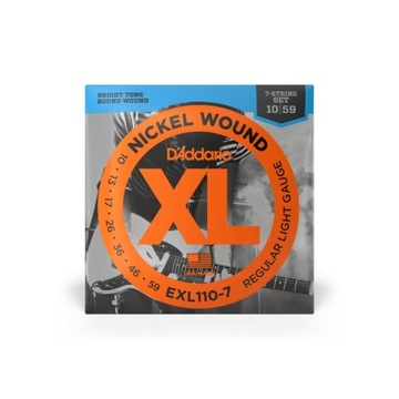 Struny do gitary elektrycznej D'ADDARIO EXL110-7 (10-59)