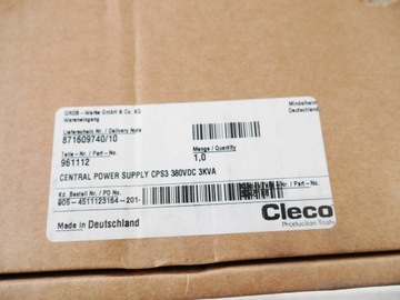 CLECO CPS3 961112 БЛОК ПИТАНИЯ 380 В постоянного тока 3 кВА НОВЫЙ