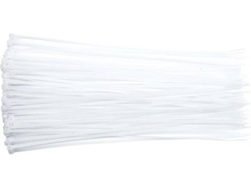 OPASKI PLASTIKOWE 280X4,8 100SZT BIAŁE VOREL