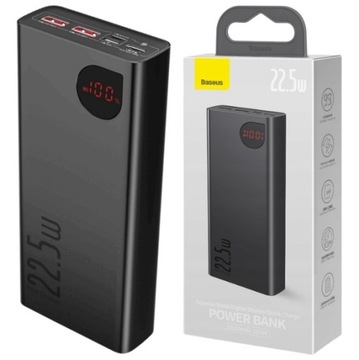 Powerbank Baseus Adaman Metal, 20000мАч, 2xUSB, USB-C, Lightning, microUSB