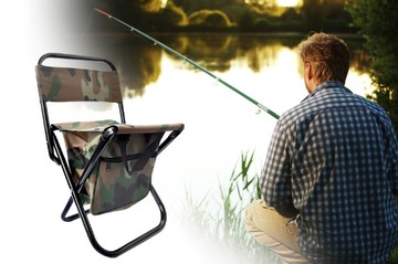 ТУРИСТИЧЕСКОЕ КРЕСЛО ДЛЯ РЫБАЛКИ, КАМУФЛЯЖНАЯ СУМКА, СКЛАДНАЯ