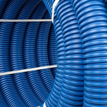 ГОФРОТРУБА 40мм 50м РАСХОД ЗЕМЛИ С ДИСТАНЦИОННЫМ СИНИМ УФ