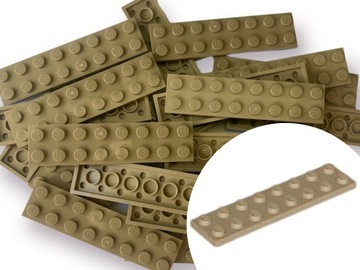 LEGO 3034 PLATE 2x8 Płytka Dark TAN Piaskowy 8 szt