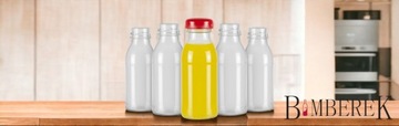 50 бутылок для сока JUICE 125 мл СТЕКЛЯННАЯ бутылка для сока с крышкой
