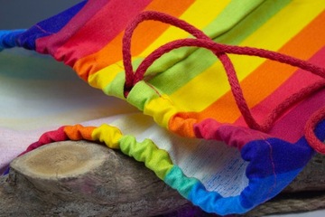 Školský bavlnený batoh Dúha LGBT tolerancia