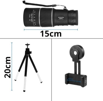 МОНОКУЛЯРНЫЙ РИСКОПНЫЙ БИНОКЛЯРНЫЙ ТЕЛЕСКОП 16х52 БАК-4