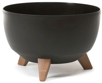 Doniczka misa ROMA 47 h26,5 - Czarna mat