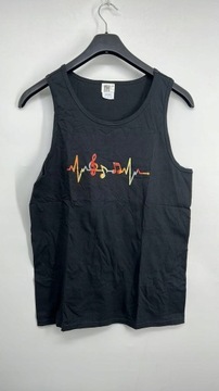 T5573 P&C TANK TOP UNISEX LINIA ŻYCIA MUZYKA R.M