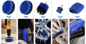 НАБОР АВТОДЕТЕЙЛИНГА 21 EL ЩЕТКИ ДЛЯ ЧИСТКИ ЩЕТКИ ИЗ МИКРОФИБРЫ