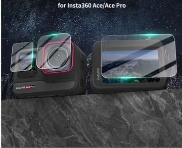 Закаленное защитное стекло 9H для объектива и экрана для Insta360 Ace Pro — 6 шт.