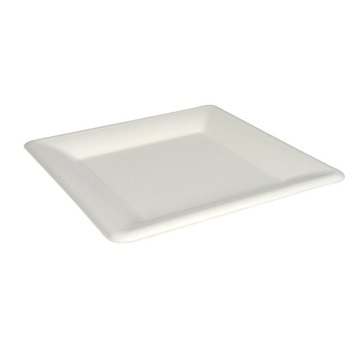 Talerz z trzciny cukrowej Eko kwadrat 26,2cm 50szt