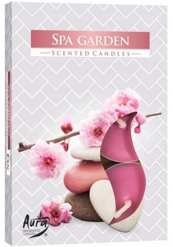 BISPOL Podgrzewacz Świeca Zapach SPA GARDEN 6szt