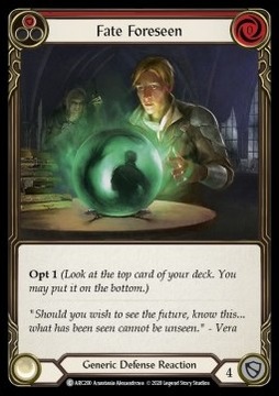 Fate Foreseen (Red) (Regular) - FaB