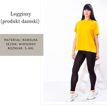 Legginsy (produkt damski), wiosenny, 8125-036