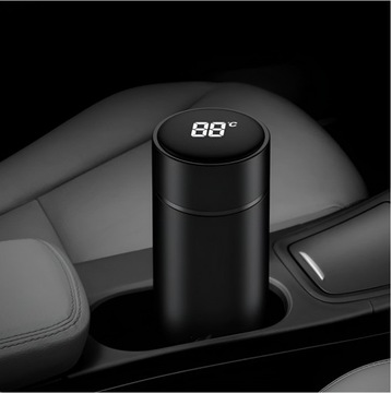 ТЕРМОКРУЖКА THERMOS LED 500 МЛ ДЛЯ КОФЕ ЧАЯ TOUCH FOR CAR PRO